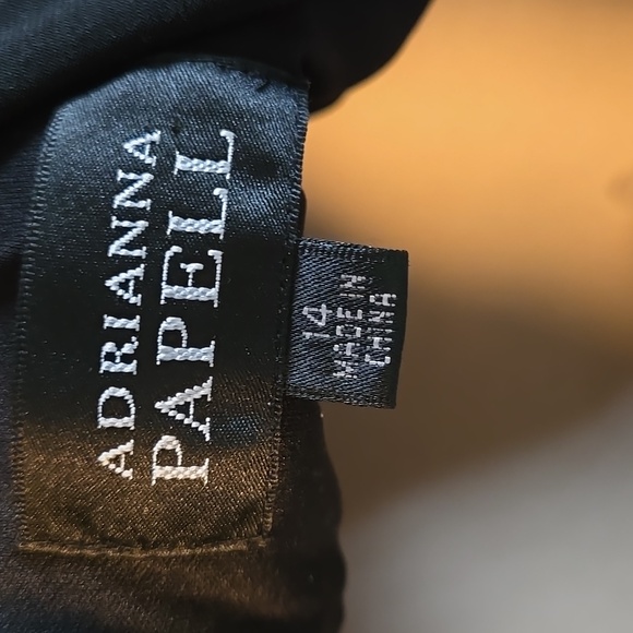 Adrianna Papell Special Occasion Dress Size 14 Black - Picture 4 of 9